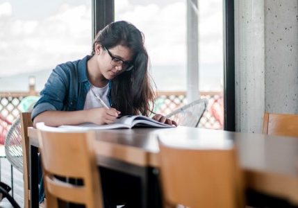 Lady Studying